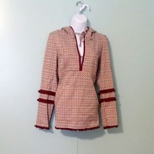 Listicle Pull Over Multi‎ Color Tetris Design Size Small Hood Front Pocket